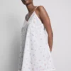Blommig bomulls-dobby-chemise