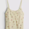 Blommig ribbad pyjamasar-cami