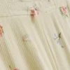 Blommiga pyjamasbyxor med ribbad midja