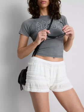 Bloomer-shorts med volanger
