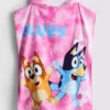 Bluey-poncho i frotté med huva