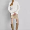 Blus med rynkad peplum-nedkant