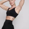 Bodysculpt-crop-top med funktionsmaterial