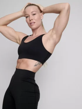 Bodysculpt-crop-top med funktionsmaterial