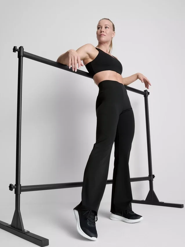 Bodysculpt högmidjade utsvängda leggings