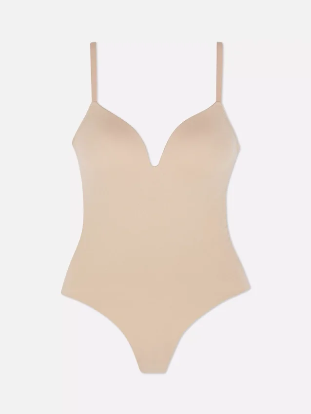 Bodysuit med kupad string