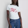 Bomullsrik T-shirt i färgen Conan Grey