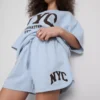 Bomullsrika, avslappnade NYC-shorts