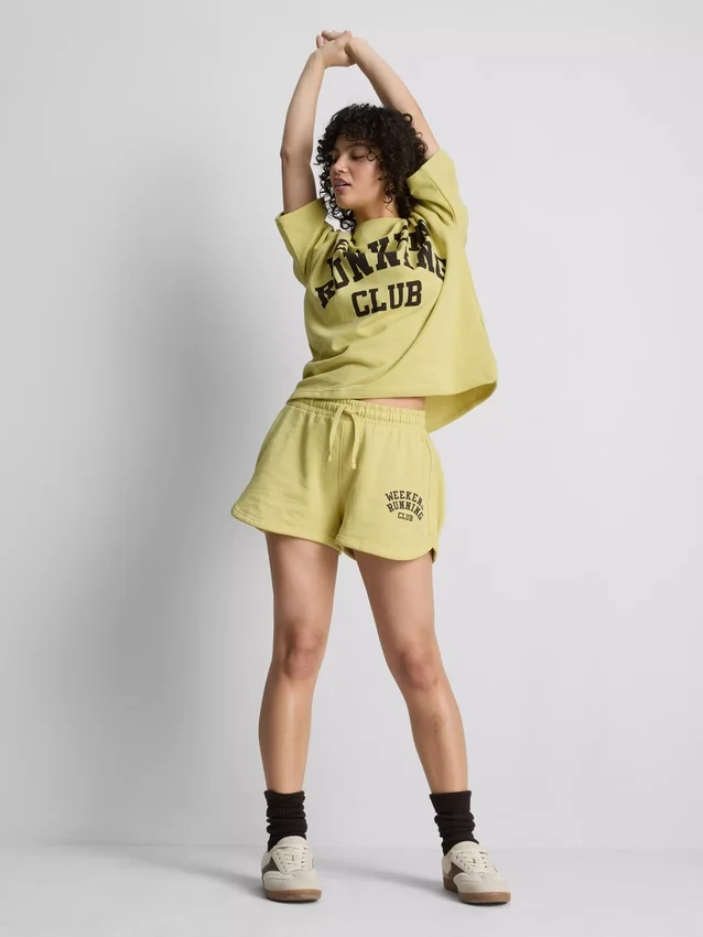 Bomullsrika löparklubbshorts