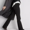 Bootcut-jeans i bomull med medelhög midja