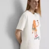 Bouffants and Broken Hearts bomullst-shirt i croissantmodell
