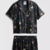 Bratz pyjamasar med grafiskt tryck och korta byxor i boyfriend-stil