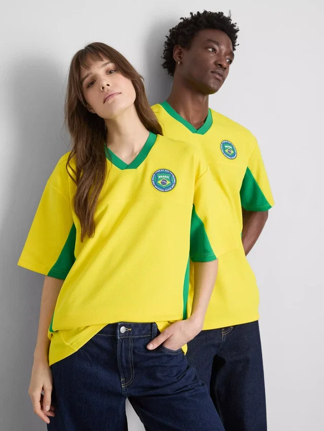 Brazil kortärmad mesh-T-shirt