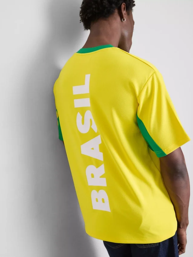 Brazil kortärmad mesh-T-shirt