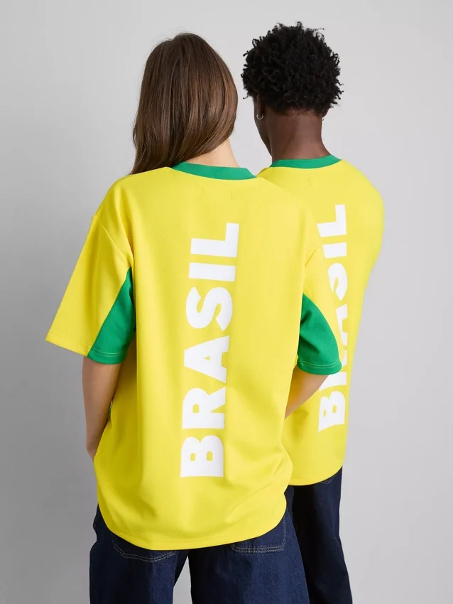 Brazil kortärmad mesh-T-shirt