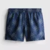 Broderade badshorts med solmotiv