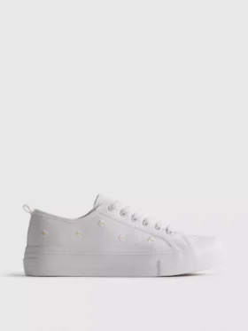 Broderade Daisy-Sneakers