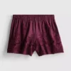 Broderade shorts i bomull med hög midja