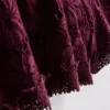 Broderade shorts i bomull med hög midja