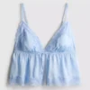 Brud-babydoll-bralett i satin och spets