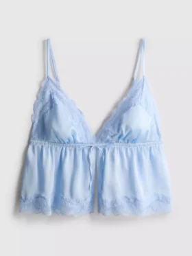 Brud-babydoll-bralett i satin och spets