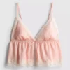 Brud-babydoll-bralett i satin och spets