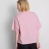 Brud-T-shirt i bomull med rund hals