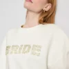 Brudtröja med broderade paljetter