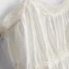 Cami-top i bomull med hanky-kant