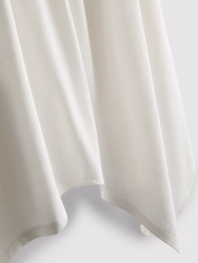 Cami-top i bomull med hanky-kant