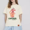 Campari bomullströja med rund hals