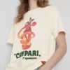 Campari bomullströja med rund hals