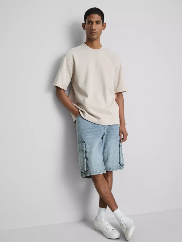 Cargoshorts i denim