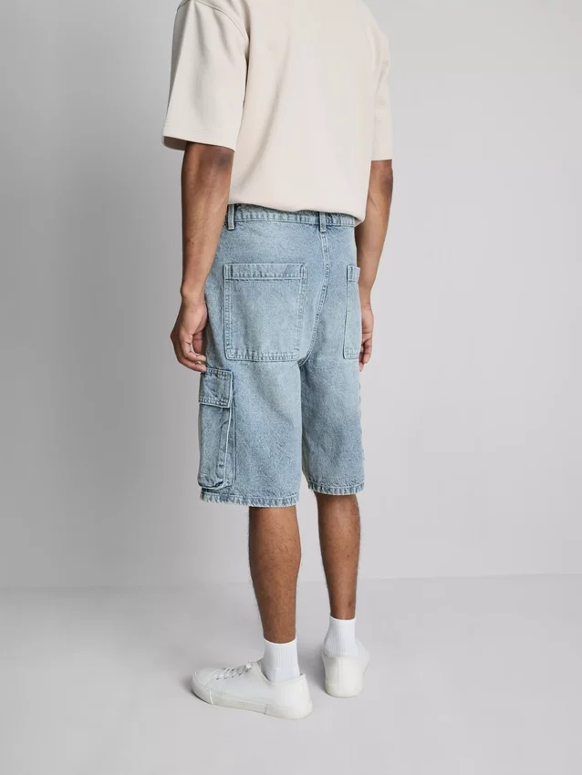 Cargoshorts i denim