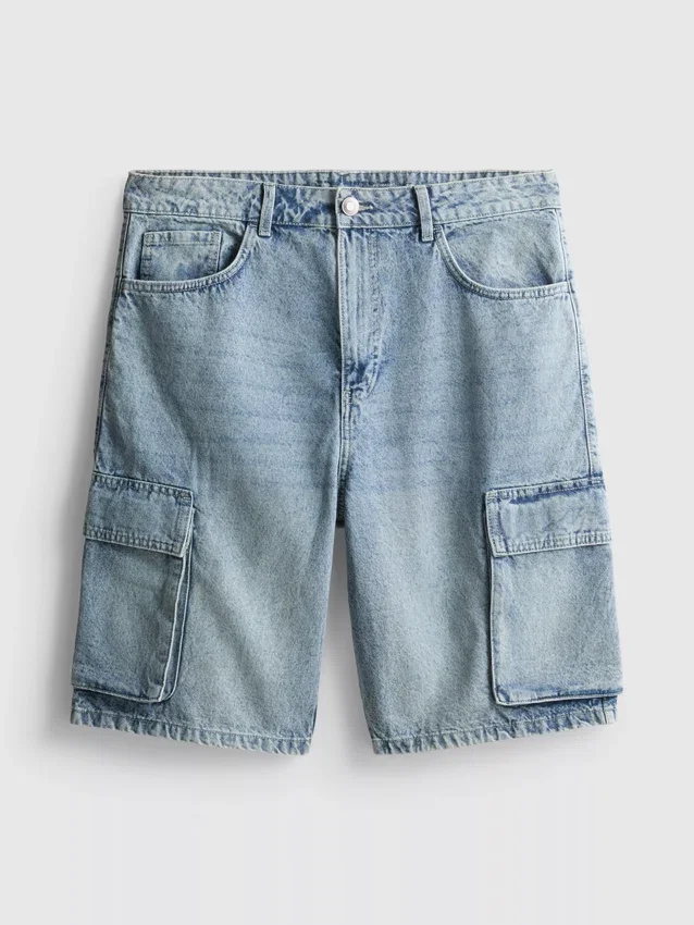 Cargoshorts i denim