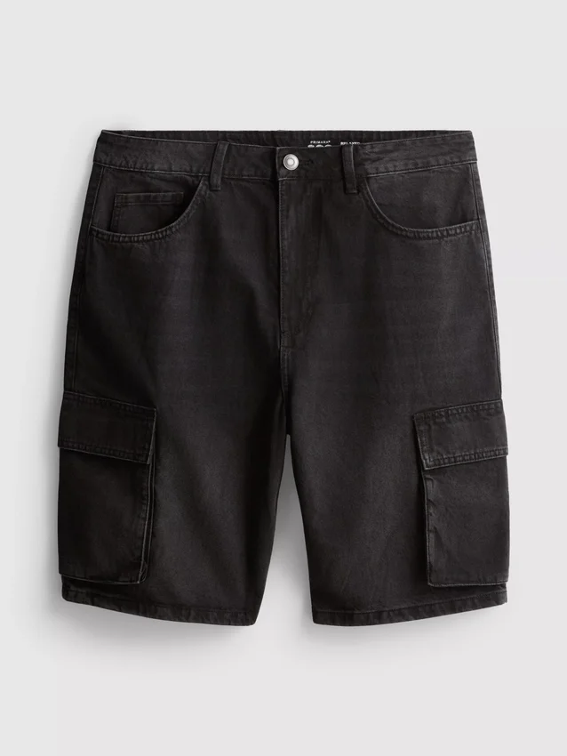 Cargoshorts i denim