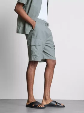 Cargoshorts i linneblandning