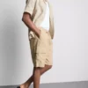 Cargoshorts i linneblandning