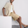 Cargoshorts i linneblandning