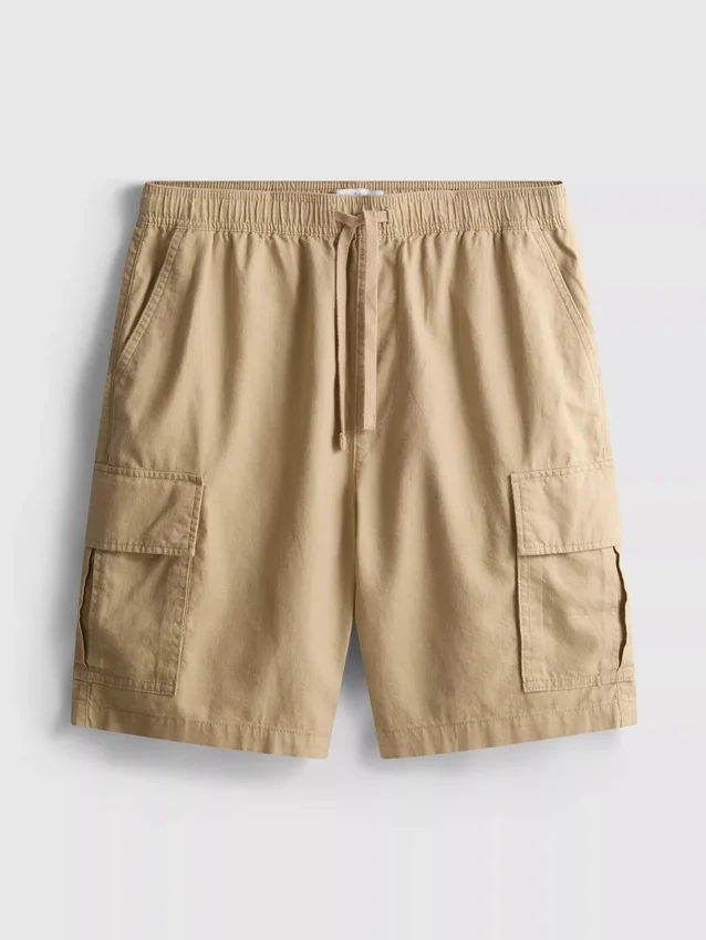 Cargoshorts i linneblandning