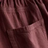 Casualshorts i bomull med dragsko och pärlor
