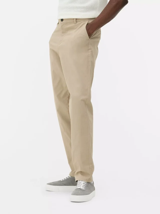 Chinos med smal passform