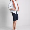 Chinoshorts med hög bomullsandel