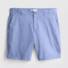 Chinoshorts med hög bomullsandel