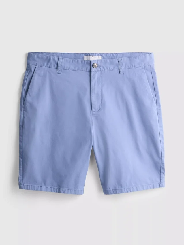 Chinoshorts med hög bomullsandel