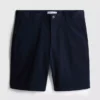 Chinoshorts med hög bomullsandel