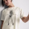 Christina Aguilera bomullströja med musikmotiv