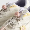 Chunky sneakers med blommiga detaljer