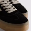 Chunky sneakers med leopardmönster och gummisula