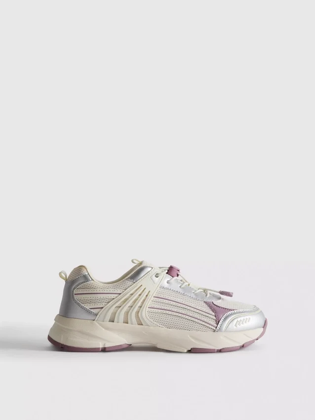 Chunky sneakers med spänne